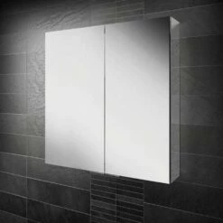 HiB Eris 80 Aluminium Double Door Bathroom Cabinet 700mm H X 800mm W X 130mm D 9 HiB Eris 80 Aluminium Double Door Bathroom Cabinet 700mm H X 800mm W X 130mm D -HEATANDPLUMB Sales hib eris 80 bathroom cabinet 48100 1 1