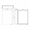 HiB Eris 50 Aluminium Bathroom Cabinet 700mm H X 500mm W X 130mm D 1 HiB Eris 50 Aluminium Bathroom Cabinet 700mm H X 500mm W X 130mm D -HEATANDPLUMB Sales hib eris bathroom cabinet 45100 3