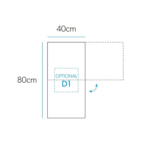 HiB Fili Designer Bathroom Mirror 800mm H X 400mm W 4 HiB Fili Designer Bathroom Mirror 800mm H X 400mm W - Image 2