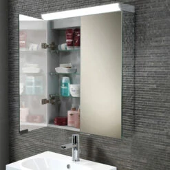HiB Flare Aluminium Double Door Illuminated Bathroom Cabinet 700mm H X 600mm W X 115/150mm D 10 HiB Flare Aluminium Double Door Illuminated Bathroom Cabinet 700mm H X 600mm W X 115/150mm D -HEATANDPLUMB Sales hib flare bathroom cabinet 44900 3