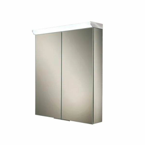 HiB Flare Aluminium Double Door Illuminated Bathroom Cabinet 700mm H X 600mm W X 115/150mm D 7 HiB Flare Aluminium Double Door Illuminated Bathroom Cabinet 700mm H X 600mm W X 115/150mm D - Image 5