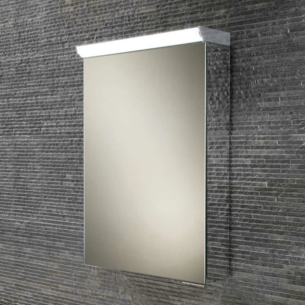 HiB Flux Aluminium Illuminated Bathroom Cabinet 600mm H X 400mm W X 115/150mm D 3 HiB Flux Aluminium Illuminated Bathroom Cabinet 600mm H X 400mm W X 115/150mm D