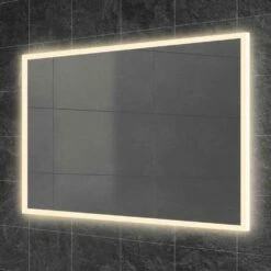 HiB Globe 90 Steam Free LED Bathroom Mirror 900mm H X 600mm W