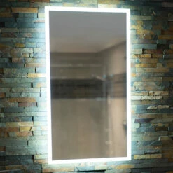 HiB Globe 45 Steam Free LED Bathroom Mirror 800mm H X 450mm W -HEATANDPLUMB Sales hib globe bathroom mirror 78400000 3