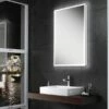 HiB Globe 50 Steam Free LED Bathroom Mirror 700mm H X 500mm W 1 HiB Globe 50 Steam Free LED Bathroom Mirror 700mm H X 500mm W -HEATANDPLUMB Sales hib globe bathroom mirror 78500000