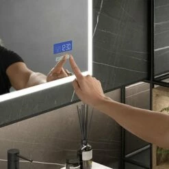 HiB Globe Plus 60 LED Bathroom Mirror 800mm H X 600mm W -HEATANDPLUMB Sales hib globe plus 50 bathroom mirror 78721000 2 1