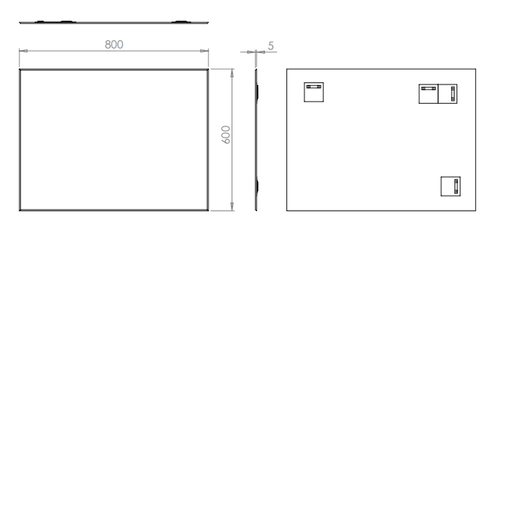HiB Jackson Designer Bathroom Mirror 600mm H X 800mm W 5 HiB Jackson Designer Bathroom Mirror 600mm H X 800mm W - Image 3