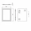 HiB Linus Designer Bathroom Mirror 700mm H X 500mm W 2 HiB Linus Designer Bathroom Mirror 700mm H X 500mm W -HEATANDPLUMB Sales hib linus bathroom mirror 76700000 3