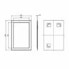 HiB Olivia Designer Bathroom Mirror 600mm H X 400mm W -HEATANDPLUMB Sales hib olivia bathroom mirror 63604000 2