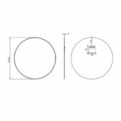 HiB Rondo Designer Bathroom Mirror 500mm Diameter 10 HiB Rondo Designer Bathroom Mirror 500mm Diameter -HEATANDPLUMB Sales hib rondo bathroom mirror 61504000 2 1