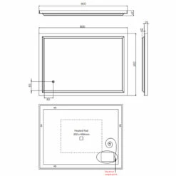 HiB Spectre 60 LED Bathroom Mirror 800mm H X 600mm W -HEATANDPLUMB Sales hib spectre bathroom mirror 79520000 1