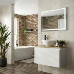 HiB Spectre 60 LED Bathroom Mirror 800mm H X 600mm W -HEATANDPLUMB Sales hib spectre bathroom mirror 79530000 5 1