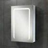 HiB Stratus 50 Aluminium LED Single Door Bathroom Cabinet 700mm H X 500mm W X 150mm D 2 HiB Stratus 50 Aluminium LED Single Door Bathroom Cabinet 700mm H X 500mm W X 150mm D -HEATANDPLUMB Sales hib stratus bathroom cabinet 46800 1