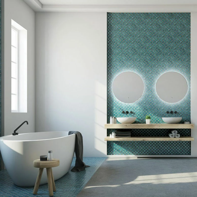 HiB Theme 60 Round LED Bathroom Mirror 600mm Diameter 5 HiB Theme 60 Round LED Bathroom Mirror 600mm Diameter - Image 3