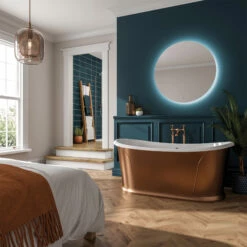 HiB Theme 60 Round LED Bathroom Mirror 600mm Diameter 11 HiB Theme 60 Round LED Bathroom Mirror 600mm Diameter -HEATANDPLUMB Sales hib theme 80 bathroom mirror 79120000 3