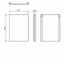 HiB Triumph 60 Designer Bathroom Mirror 800mm H X 600mm W