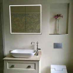 HiB Vanquish 80 Double Door Recessed LED Bathroom Cabinet 730mm H X 830mm W 10 HiB Vanquish 80 Double Door Recessed LED Bathroom Cabinet 730mm H X 830mm W -HEATANDPLUMB Sales hib vanquish bathroom cabinet 47700 2