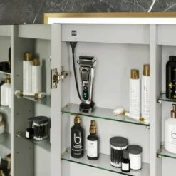 HiB Vanquish 60 Double Door Recessed LED Bathroom Cabinet 730mm H X 630mm W 14 HiB Vanquish 60 Double Door Recessed LED Bathroom Cabinet 730mm H X 630mm W -HEATANDPLUMB Sales hib vanquish bathroom cabinet 47800 1 1