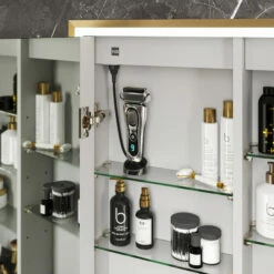 HiB Vanquish 80 Double Door Recessed LED Bathroom Cabinet 730mm H X 830mm W 9 HiB Vanquish 80 Double Door Recessed LED Bathroom Cabinet 730mm H X 830mm W -HEATANDPLUMB Sales hib vanquish bathroom cabinet 47800 1