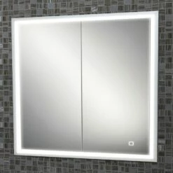 HiB Vanquish 80 Double Door Recessed LED Bathroom Cabinet 730mm H X 830mm W 11 HiB Vanquish 80 Double Door Recessed LED Bathroom Cabinet 730mm H X 830mm W -HEATANDPLUMB Sales hib vanquish bathroom cabinet 47800