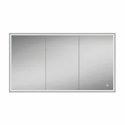 HiB Vanquish 120 Triple Door Recessed LED Bathroom Cabinet 730mm H X 1230mm W -HEATANDPLUMB Sales hib vanquish bathroom cabinet 47900 3