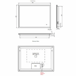 HiB Vega 80 Landscape Demistable LED Bathroom Mirror With Charging Socket 600mm H X 800mm W 9 HiB Vega 80 Landscape Demistable LED Bathroom Mirror With Charging Socket 600mm H X 800mm W -HEATANDPLUMB Sales hib vega bathroom mirror 78752000 1 1