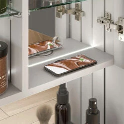 HiB Verve 80 LED Double Door Bathroom Cabinet 900mm H X 800mm W -HEATANDPLUMB Sales hib verve 80 bathroom cabinet 52900 3