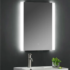 Hudson Reed Ambient Bathroom Mirror With 21W Bulb 700mm H X 500mm W