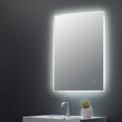 Hudson Reed Ambient Bathroom Mirror With 25W Bulb 700mm H X 500mm W