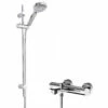 Hudson Reed Arvan Thermostatic Bath Shower Mixer With Water Saving Slider Rail Kit - Chrome 1 Hudson Reed Arvan Thermostatic Bath Shower Mixer With Water Saving Slider Rail Kit - Chrome -HEATANDPLUMB Sales hudson reed arvan complete mixer shower sbr117bv2
