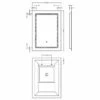 Hudson Reed Bathroom Mirror With Touch Sensor 700mm H X 500mm W -HEATANDPLUMB Sales hudson reed bathroom mirror lq505 5