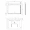 Hudson Reed Bathroom Mirror With Touch Sensor 600mm H X 800mm W 2 Hudson Reed Bathroom Mirror With Touch Sensor 600mm H X 800mm W -HEATANDPLUMB Sales hudson reed bathroom mirror lq506 4