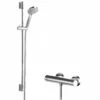 Hudson Reed Binsey Thermostatic Bar Shower Valve With Slimline Slider Rail Kit - Chrome 1 Hudson Reed Binsey Thermostatic Bar Shower Valve With Slimline Slider Rail Kit - Chrome -HEATANDPLUMB Sales hudson reed binsey complete mixer shower sbr100bv1