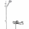 Hudson Reed Binsey Thermostatic Bath Shower Mixer With Water Saving Slider Rail Kit - Chrome 2 Hudson Reed Binsey Thermostatic Bath Shower Mixer With Water Saving Slider Rail Kit - Chrome -HEATANDPLUMB Sales hudson reed binsey complete mixer shower sbr114bv2