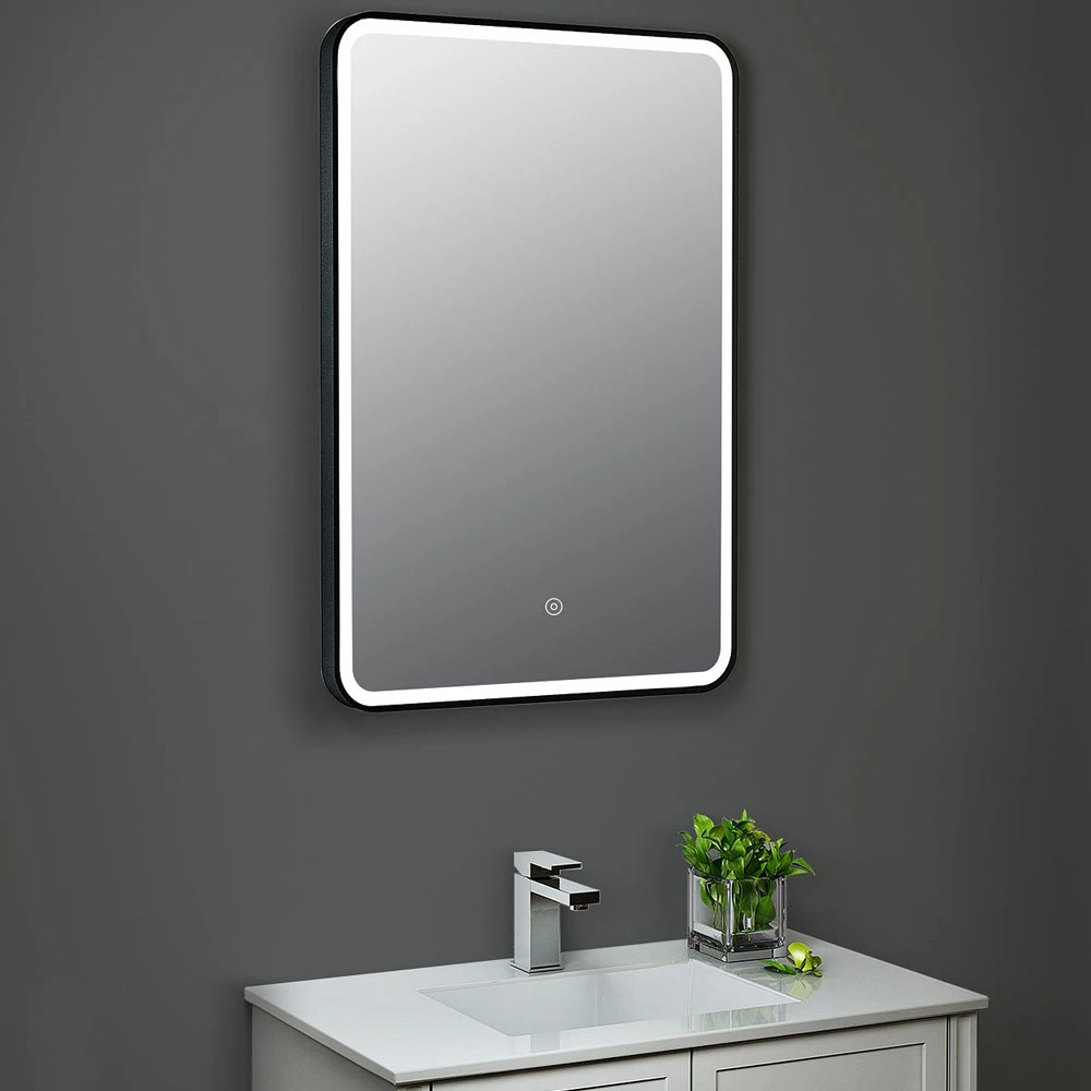 Hudson Reed Black Framed Bathroom Mirror 700mm H X 500mm W 4 Hudson Reed Black Framed Bathroom Mirror 700mm H X 500mm W - Image 2
