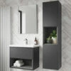 Hudson Reed Coast Tall Storage Unit 350mm Wide - Gloss Grey 2 Hudson Reed Coast Tall Storage Unit 350mm Wide - Gloss Grey -HEATANDPLUMB Sales hudson reed coast bathroom furniture fmc861 7