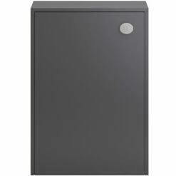 Hudson Reed Coast Back To Wall WC Unit 500mm Wide - Grey Gloss