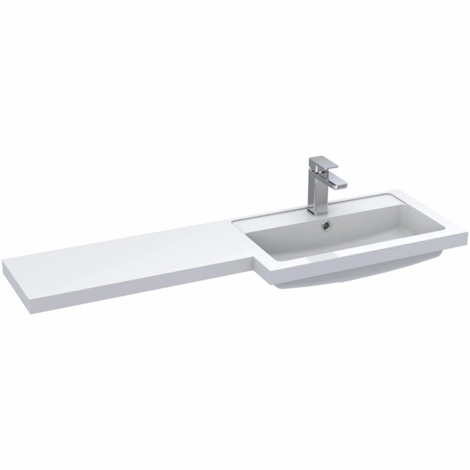 Hudson Reed Fusion RH Combination Unit With 600mm WC Unit - 1200mm Wide - Gloss Grey Mist 7 Hudson Reed Fusion RH Combination Unit With 600mm WC Unit - 1200mm Wide - Gloss Grey Mist - Image 5