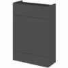 Hudson Reed Fusion LH Combination Unit With 600mm WC Unit - 1200mm Wide - Gloss Grey -HEATANDPLUMB Sales hudson reed compact bathroom furniture off947 2