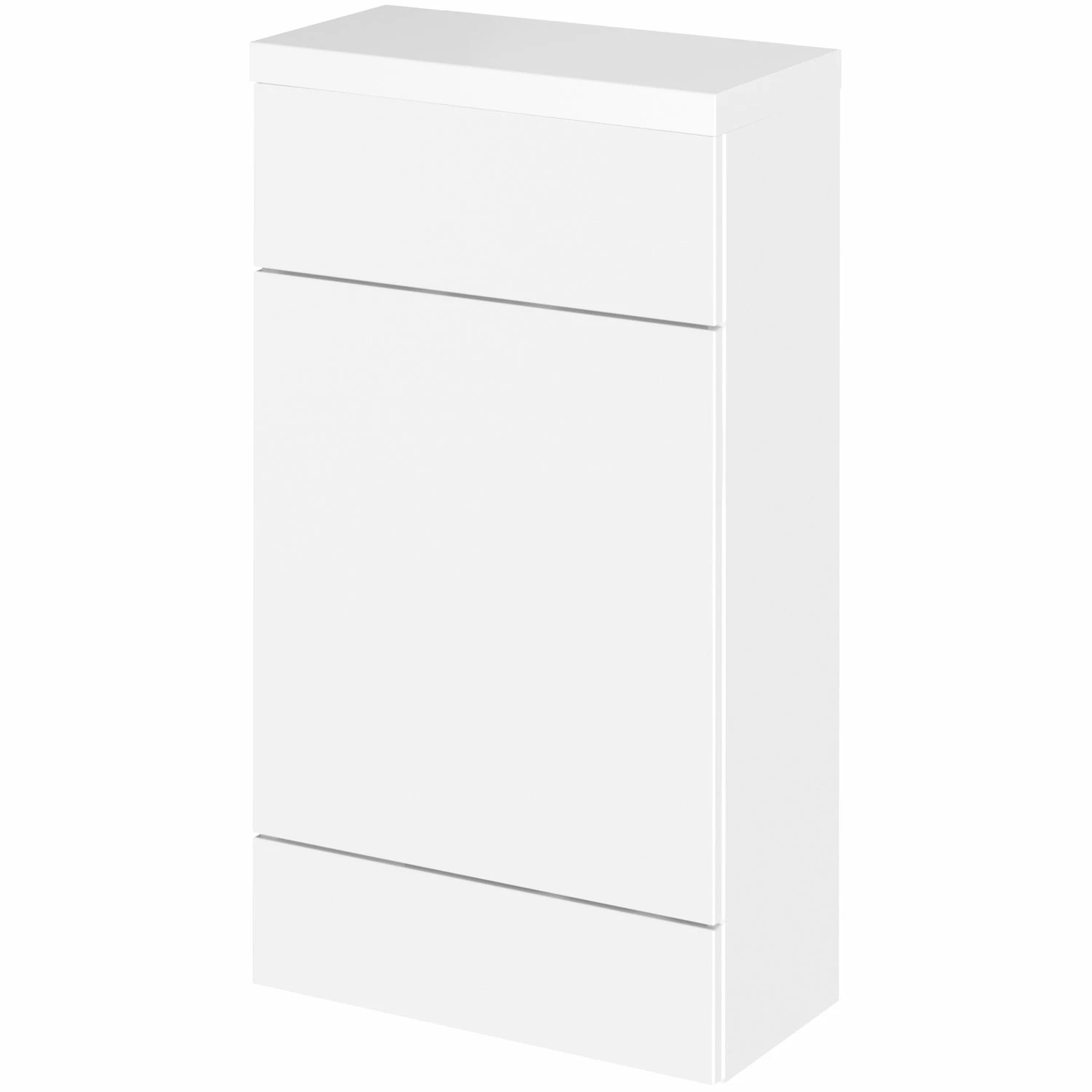 Hudson Reed Fusion Compact WC Unit With Polymarble Worktop 500mm Wide - Gloss White 4 Hudson Reed Fusion Compact WC Unit With Polymarble Worktop 500mm Wide - Gloss White - Image 2