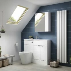 Hudson Reed Fusion Compact WC Unit 500mm Wide - Gloss White 8 Hudson Reed Fusion Compact WC Unit 500mm Wide - Gloss White -HEATANDPLUMB Sales hudson reed compact fitted white bathroom furniture off181 2 3