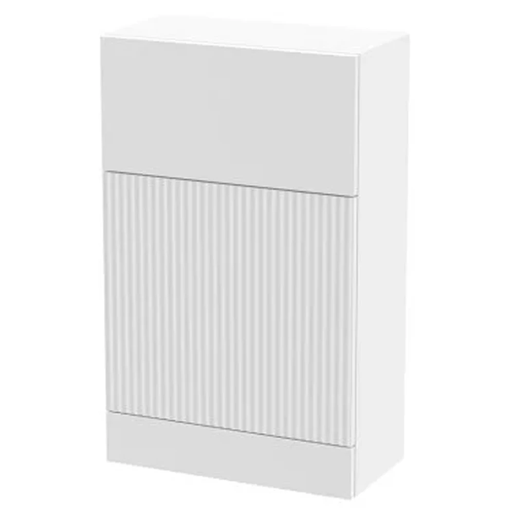 Hudson Reed Fluted WC Unit 500mm Wide - Satin White 4 Hudson Reed Fluted WC Unit 500mm Wide - Satin White - Image 2