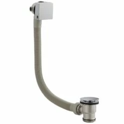 Hudson Reed Freeflow Bath Filler Waste And Overflow Square - Chrome
