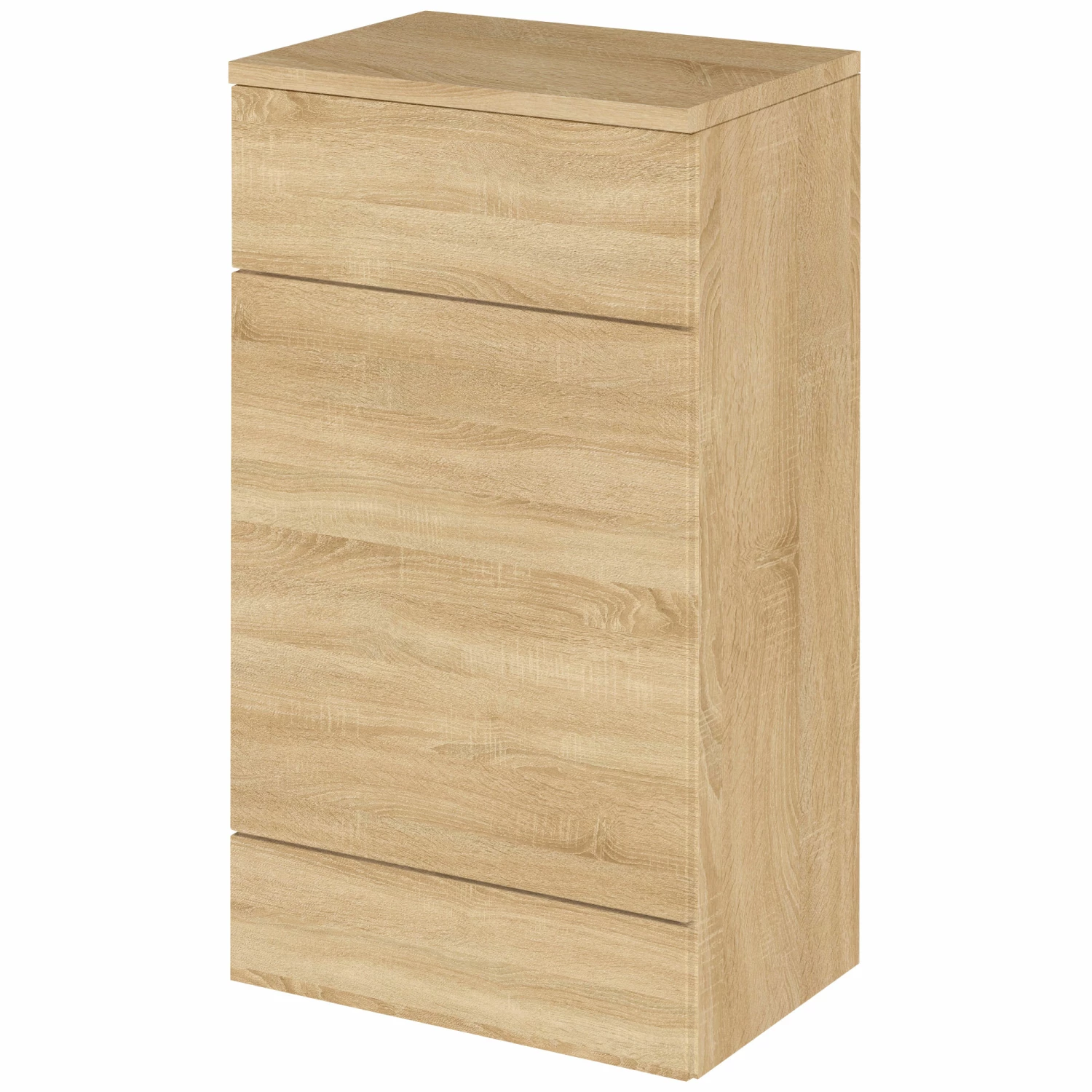 Hudson Reed Fusion WC Unit With Coloured Worktop 500mm Wide - Natural Oak 4 Hudson Reed Fusion WC Unit With Coloured Worktop 500mm Wide - Natural Oak - Image 2