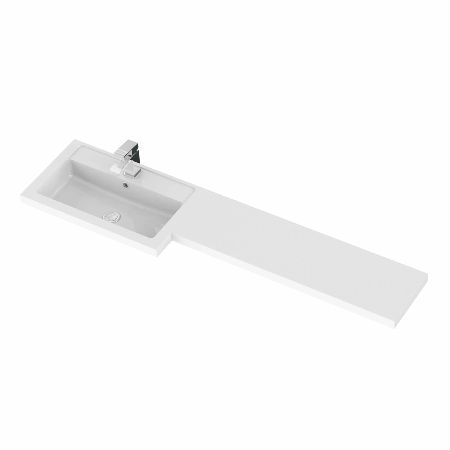 Hudson Reed Fusion LH Combination Unit With 600mm WC Unit - 1500mm Wide - Natural Oak 3 Hudson Reed Fusion LH Combination Unit With 600mm WC Unit - 1500mm Wide - Natural Oak