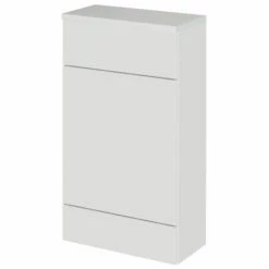 Hudson Reed Fusion Compact WC Unit With Coloured Worktop 500mm Wide - Gloss Grey Mist