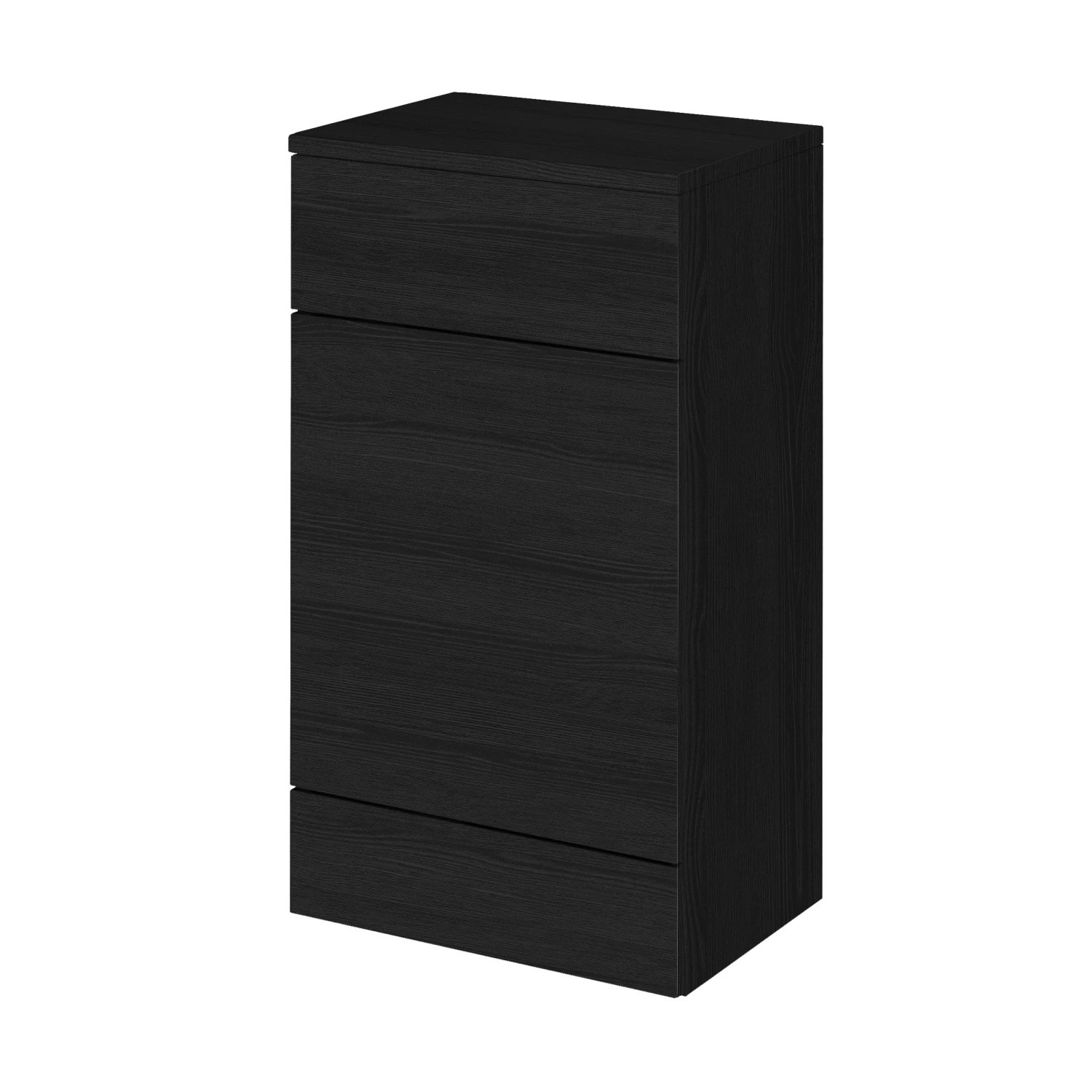 Hudson Reed Fusion WC Unit With Coloured Worktop 500mm Wide - Charcoal Black Woodgrain 4 Hudson Reed Fusion WC Unit With Coloured Worktop 500mm Wide - Charcoal Black Woodgrain - Image 2