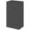 Hudson Reed Fusion WC Unit With Coloured Worktop 500mm Wide - Gloss Grey -HEATANDPLUMB Sales hudson reed fusion bathroom furniture cbi905a