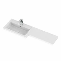 Hudson Reed Fusion LH Combination Unit With 600mm WC Unit - 1200mm Wide - Gloss White 11 Hudson Reed Fusion LH Combination Unit With 600mm WC Unit - 1200mm Wide - Gloss White -HEATANDPLUMB Sales hudson reed fusion bathroom furniture cbi909 4 3
