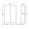 Hudson Reed Fusion Wall Unit 500mm Wide - Anthracite Woodgrain 2 Hudson Reed Fusion Wall Unit 500mm Wide - Anthracite Woodgrain -HEATANDPLUMB Sales hudson reed fusion bathroom furniture off355 1